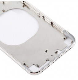Achterkant voor iPhone X (Transparant + Wit)(Met Logo) voor 49,90 €
