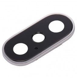 Lentille vitre caméra pour iPhone X (Argent) à 7,90 €