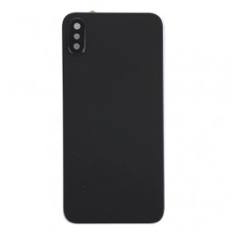 Back Cover Rear Glass with Lens & Adhesive for iPhone X (Black)(With Logo) at 22,45 €