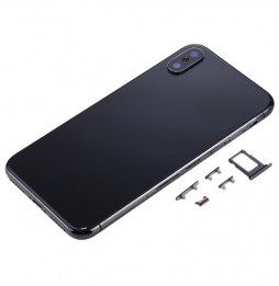Achterkant voor iPhone X (Zwart)(Met Logo) voor 44,50 €