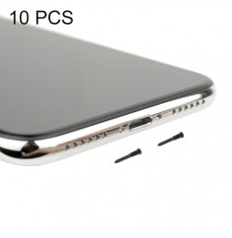 10x Ladebuchse Schrauben für iPhone X (Schwarz) für 6,90 €
