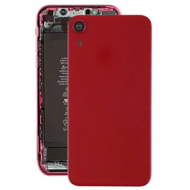 Rückseite Akkudeckel Glas mit Linse und Kleber für iPhone XR (Rot)(Mit Logo) für 14,90 €