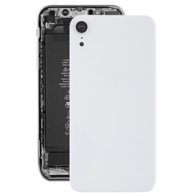 Cache vitre arrière avec lentille et adhésif pour iPhone XR (Blanc)(Avec Logo) à 14,90 €