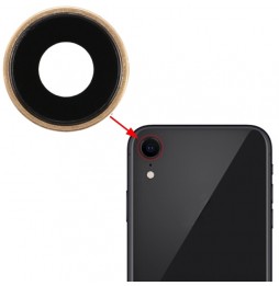 Lentille vitre caméra pour iPhone XR (Gold) à 6,89 €