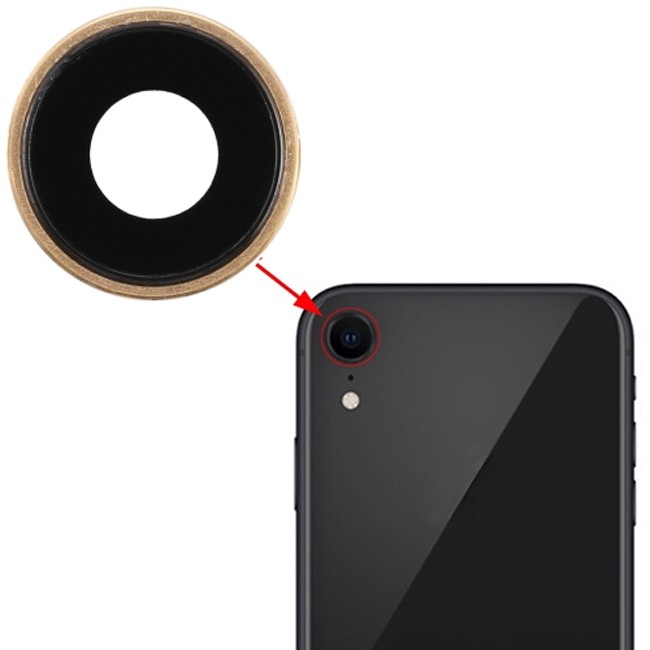 Camera Lens Glass for iPhone XR (Gold) at 6,89 €