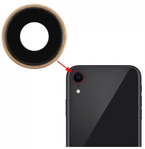 Camera Lens Glass for iPhone XR (Gold)