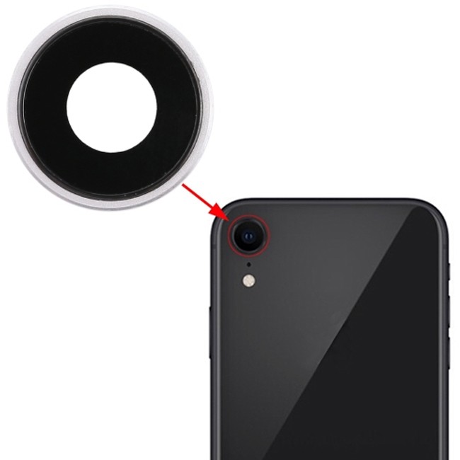 Lentille vitre caméra pour iPhone XR (Blanc) à 6,89 €