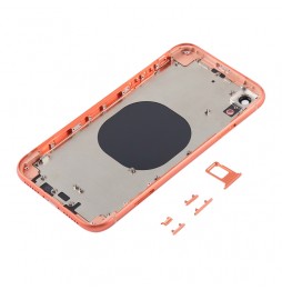 Full Back Housing Cover for iPhone XR (Coral)(With Logo) at 35,50 €