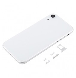 Full Back Housing Cover for iPhone XR (White)(With Logo) at 35,50 €