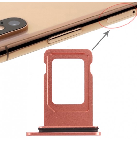 Dual SIM Card Tray for iPhone XR (Rose Gold)