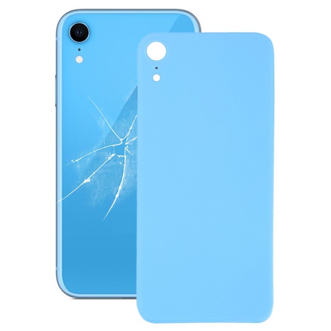 Achterkant glas met lijm voor iPhone XR (Blauw)(Met Logo) voor 13,19 €