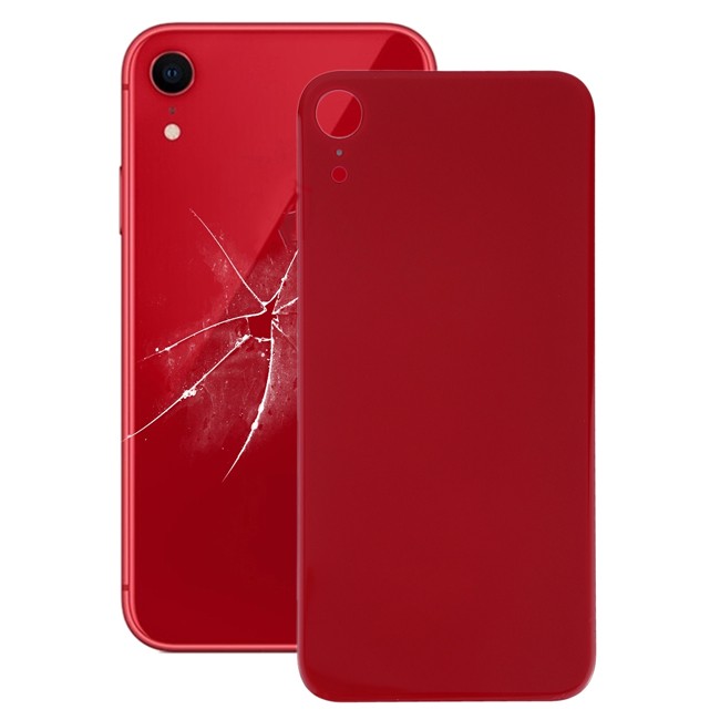 Cache vitre arrière avec adhésif pour iPhone XR (Rouge)(Avec Logo) à 13,19 €