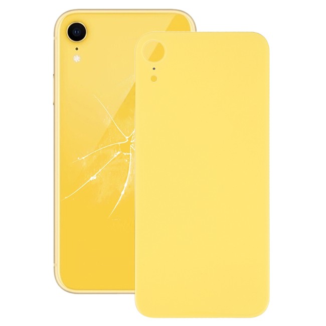 Cache vitre arrière avec adhésif pour iPhone XR (Jaune)(Avec Logo) à 13,19 €