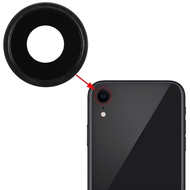 Camera Lens Glass for iPhone XR (Black) at 6,89 €