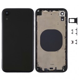 Full Back Housing Cover for iPhone XR (Black)(With Logo) at 35,50 €