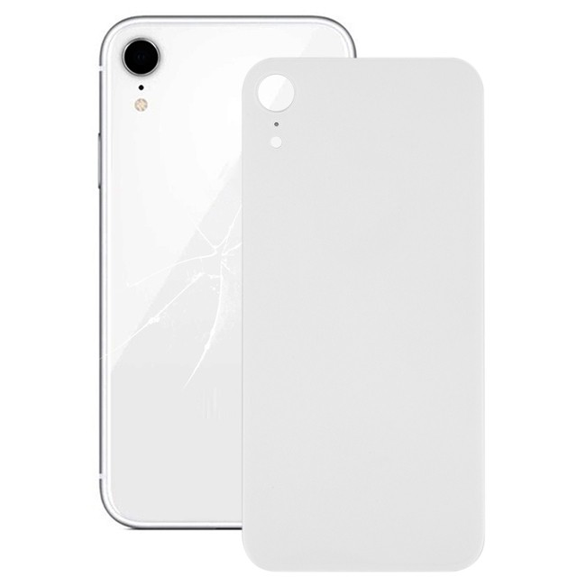 Achterkant glas met lijm voor iPhone XR (Wit)(Met Logo) voor 13,19 €