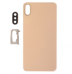 Cache vitre arrière avec lentille et adhésif pour iPhone XS Max (Gold)(Avec Logo) à 14,90 €