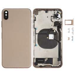 Schnellmontage Backcover für iPhone XS Max (Gold)(Mit Logo)