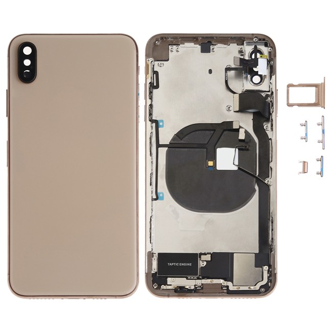 Back Housing Cover Assembly for iPhone XS Max (Gold)(With Logo) at 103,95 €