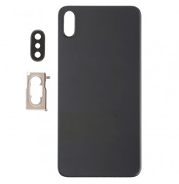 Achterkant glas met camera lens und lijm voor iPhone XS Max (zwart)(Met Logo) voor 14,90 €