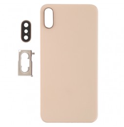 Cache vitre arrière avec lentille et adhésif pour iPhone XS (Gold)(Avec Logo) à 14,90 €