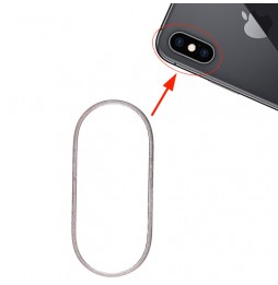 Rear Camera Metal Hoop Ring for iPhone XS & XS Max (White) at 5,90 €