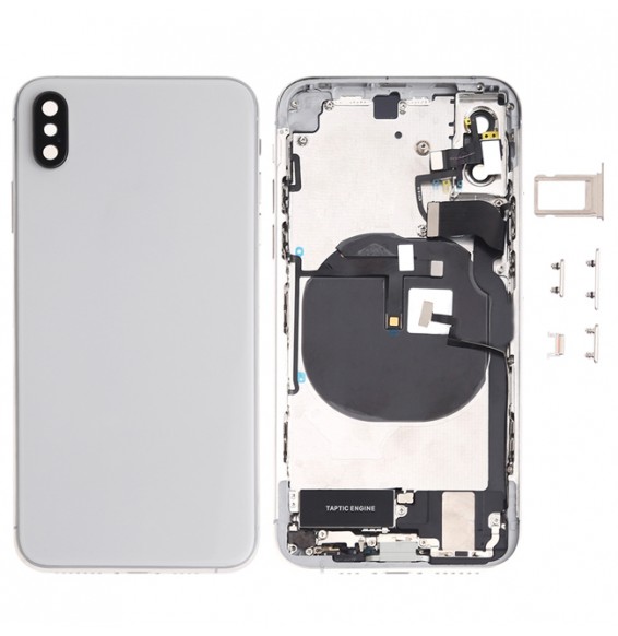 Back Housing Cover Assembly for iPhone XS (White)(With Logo)