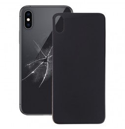 Cache vitre arrière avec adhésif pour iPhone XS (Noir)(Avec Logo) à 12,90 €