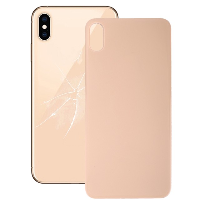 Cache vitre arrière avec adhésif pour iPhone XS (Gold)(Avec Logo) à 12,90 €