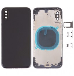 Achterkant voor iPhone XS (Zwart)(Met Logo) voor 49,90 €