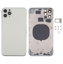 Full Back Housing Cover for iPhone 11 Pro Max (Silver)(With Logo) at 79,50 €