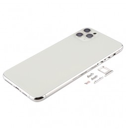 Full Back Housing Cover for iPhone 11 Pro Max (Silver)(With Logo) at 79,50 €