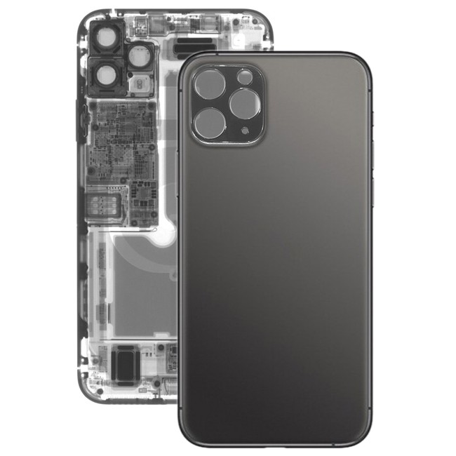 Cache vitre arrière pour iPhone 11 Pro Max (Gris sidéral)(Avec Logo) à 17,90 €