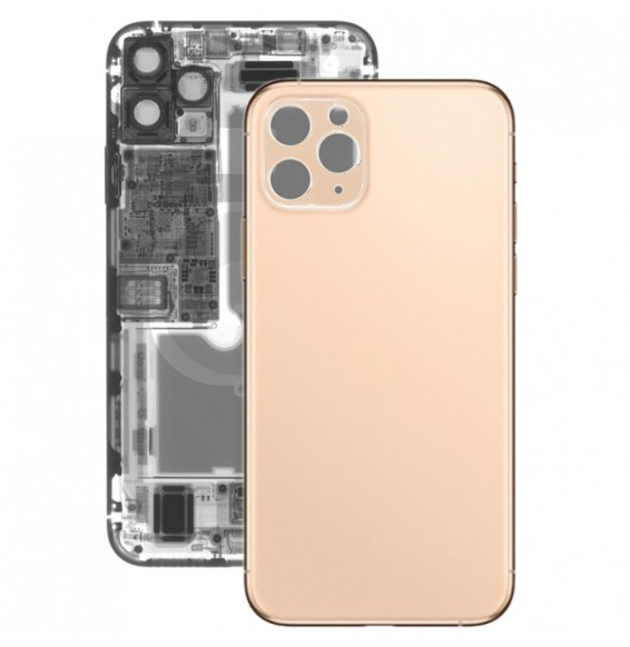 Back Cover Rear Glass for iPhone 11 Pro Max (Gold)(With Logo)