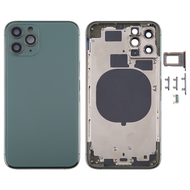 Full Back Housing Cover for iPhone 11 Pro Max (Midnight Green)(With Logo) at 79,50 €