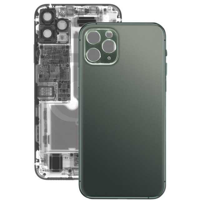 Cache vitre arrière pour iPhone 11 Pro Max (Vert Nuit)(Avec Logo) à 17,90 €