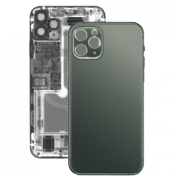 Back Cover Rear Glass for iPhone 11 Pro Max (Midnight Green)(With Logo)