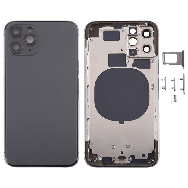 Full Back Housing Cover for iPhone 11 Pro (Space Grey)(With Logo) at 73,50 €