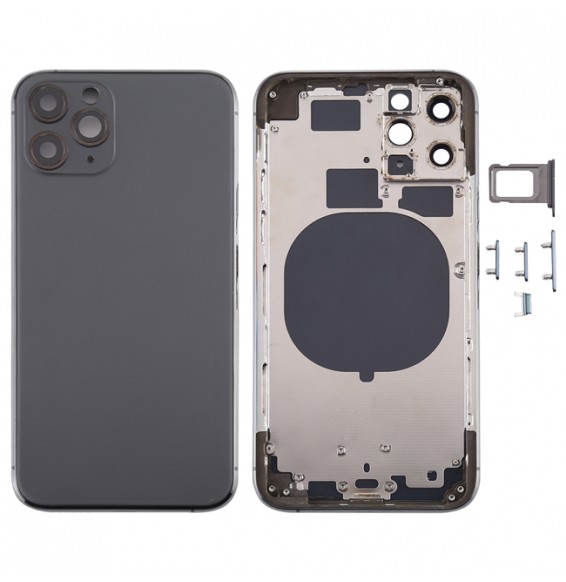 Full Back Housing Cover for iPhone 11 Pro (Space Grey)(With Logo)