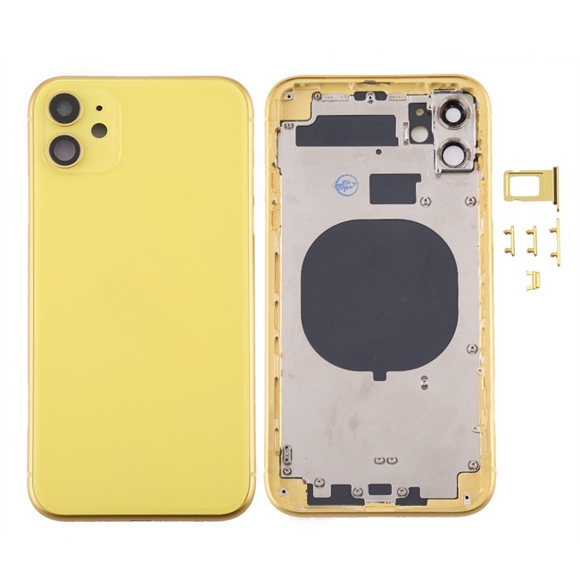 Full Back Housing Cover for iPhone 11 (Yellow)(With Logo) at 36,90 €