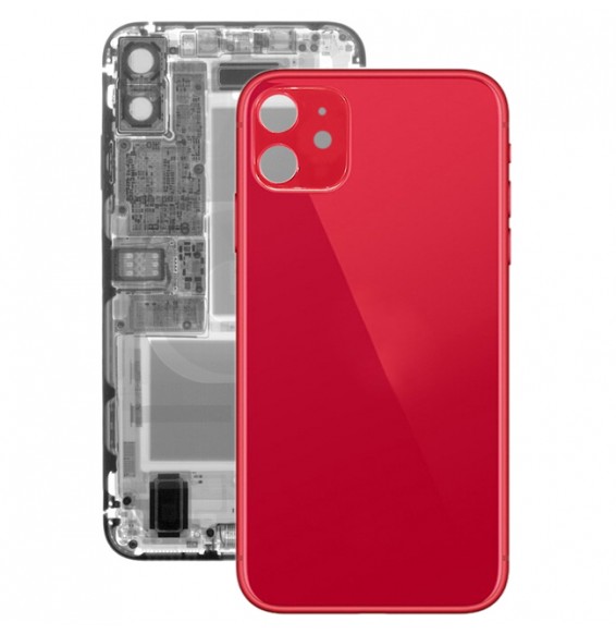 Back Cover Rear Glass for iPhone 11 (Red)(With Logo)