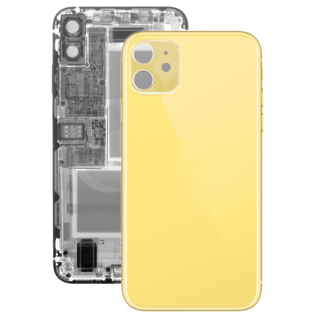 Back Cover Rear Glass for iPhone 11 (Yellow)(With Logo) at 12,90 €