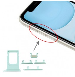 Tiroir carte SIM + boutons pour iPhone 11 (Vert) à 8,90 €