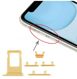SIM kartenhalter + Knöpfe für iPhone 11 (Gelb) für 8,90 €