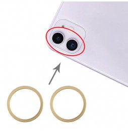 2x Camera Metal Hoop Ring for iPhone 11 (Gold) at 6,85 €