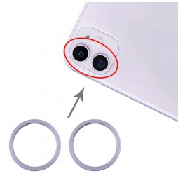 2x Camera Metal Hoop Ring for iPhone 11 (Purple) at 6,85 €