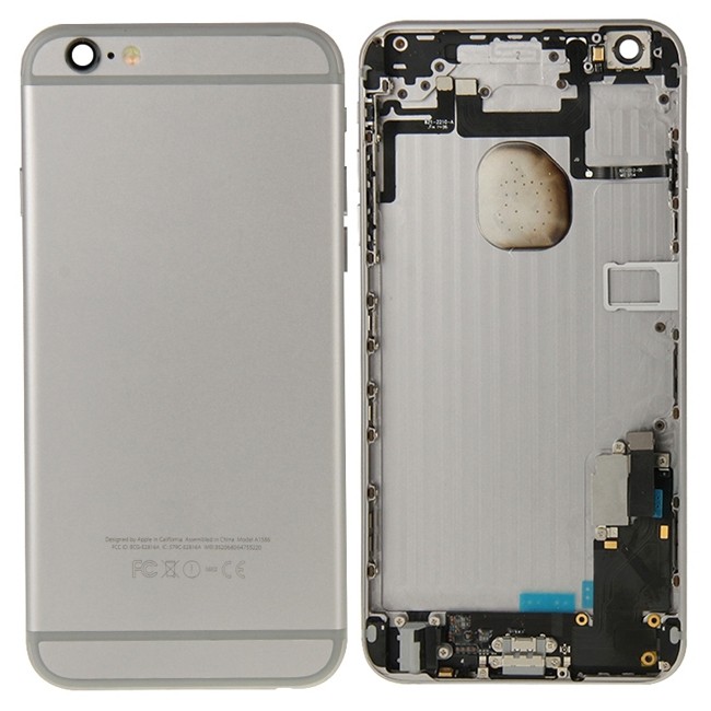 Vormontiert Komplett Gehäuse für iPhone 6 Plus (Grau)(Mit Logo) für €25.67