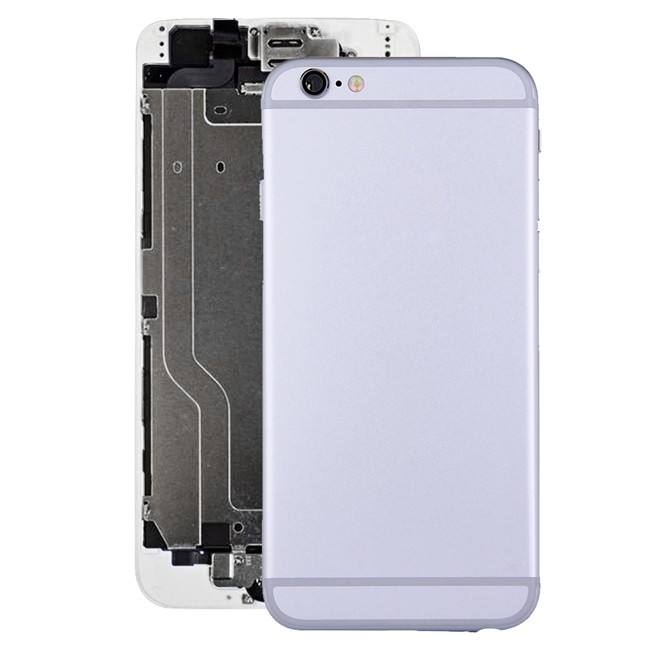Full Back Housing Cover for iPhone 6 (Silver)(With Logo) at 26,90 €