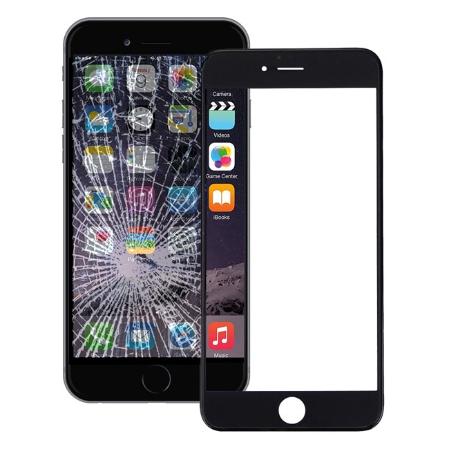 Display Glas met Kleber für iPhone 6 (Schwarz) für 10,30 €