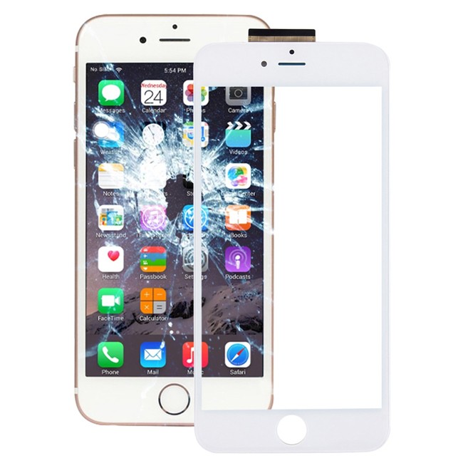 Vitre tactile avec adhésif pour iPhone 6s Plus (Blanc) à 15,90 €